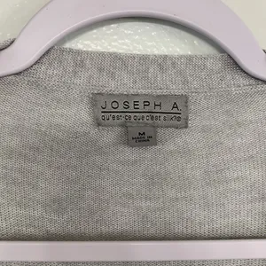 Joseph A Long Length Light Grey Open Front Cardigan Size M thumbnail 3