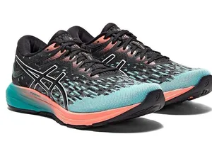 Asics Women's Dynaflyte 4 Running Sneakers Shoes 1012A465 in Noir Bleu Menthe 10 thumbnail 1
