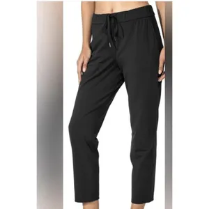 ZYIA Active Everywhere Pants Women's XXL Black Athletic Elastic Drawstring NEW thumbnail 2