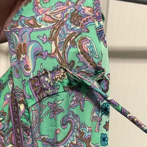 💖 Bella Boheme Green Paisley Enya Maxi Tiered Ruffle Dress Boho Goddess Coastal thumbnail 8