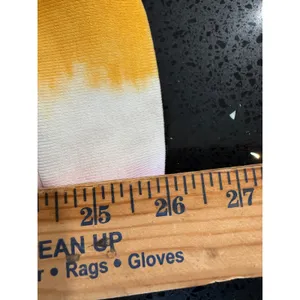 Levis‎ Womens Pink Yellow Tie Dye Quarter Zip Sweatshirt Embroidered Logo Medium thumbnail 7