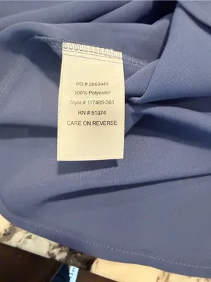 Design Collective Blue V Neck Dolman Sleeve Blouse Top L thumbnail 4
