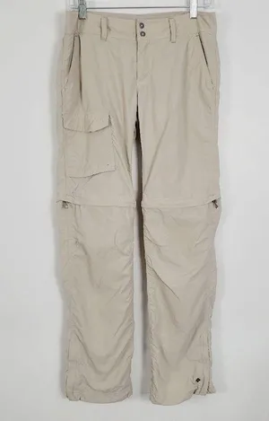 Columbia Khaki Nylon Convertible Rip Stop Outdoor Hiking Tactical Pants thumbnail 10