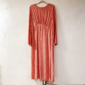 Mori Lee Nobody’s Child Maternity Tula Midi Dress in Saffy Squiggle Pink Size 14 NEW thumbnail 2