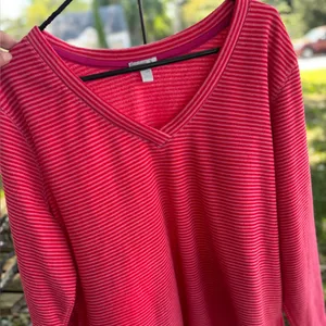 Old Navy Fuchsia Ribbed‎ Knit Top XXL thumbnail 1