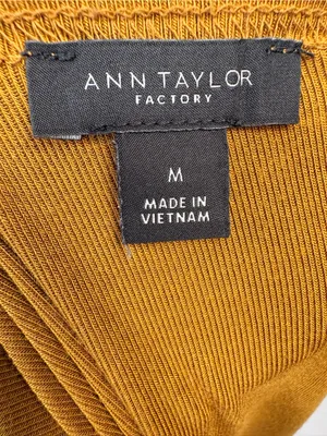 Ann Taylor Brown Short Sleeve Boatneck Top thumbnail 9