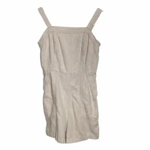 Coastal Picnic Striped Linen-Blend Romper • Neutral Summer Vibe Medium thumbnail 8