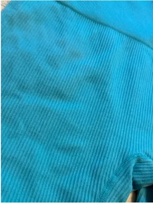 Colsie Women's Ribbed Athletic Bike Shorts in Teal Blue Worn Once thumbnail 5