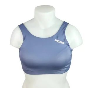 Gymshark Women's Blue Sleeveless Activewear Workout Sports Bra Crop Tank Top M thumbnail 1