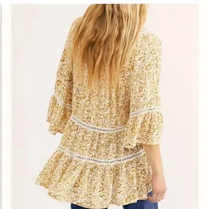 FREE PEOPLE Talk About It Tunic Floral Mini Dress small thumbnail 4
