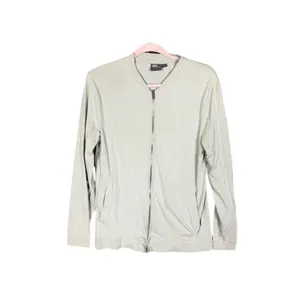 ASOS women's Gray Bomber Style Zip‎ Up Cardigan Jacket Size Medium thumbnail 2