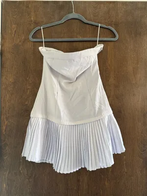 More To Come Revolve Lenore Strapless White Mini Dress thumbnail 6