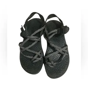 Chaco Black‎ Gray Sport Sandal Women's sz 10 thumbnail 2