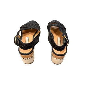Zara Woven Platform Espadrille Sandals Black NWOT Size 36/6 thumbnail 4