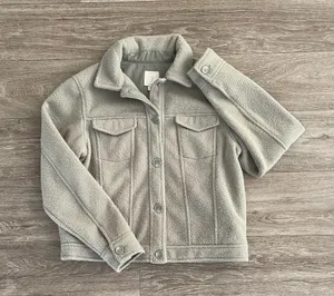 Joie mint green soft fleece button front jacket - medium thumbnail 2