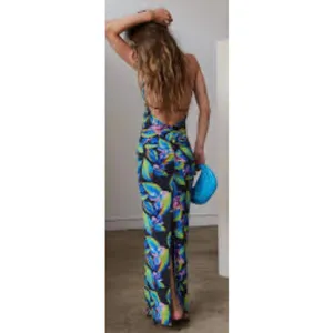 NWT Camila Coelho Maren Maxi Dress REVOLVE XL Tropical Floral Open Back Resort thumbnail 2