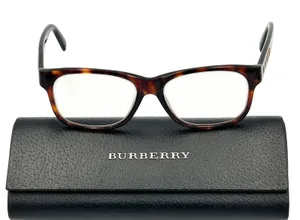 Burberry Eyeglass Frames Women's Tortoiseshell Brown 52 15 135 W/Black Hard Case thumbnail 1