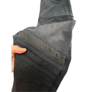 Lululemon mix & mesh black leggings size 4 - fair condition see pics full length thumbnail 5