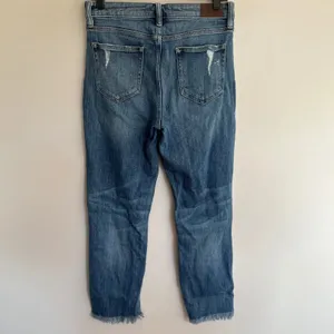Hidden Jeans Distressed Straight‎ Leg Raw Hem Denim Medium Blue Size 28 thumbnail 12
