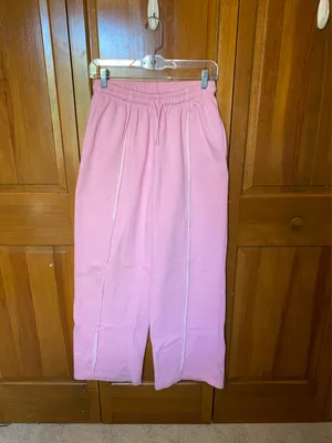 Pretty Little Thing Wide-Leg Sweatpants Pink thumbnail 3