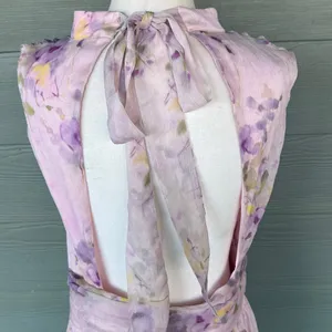 Lulus “Eden” Floral Sleeveless Chiffon Dress - New but Damaged! thumbnail 8