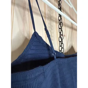 NWT Lulus Tandria Navy Smocked Sleeveless Midi Dress Holiday Gala Wedding Size M thumbnail 6