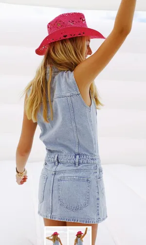 Triple Threads Signature Denim Dress - Light Denim thumbnail 2