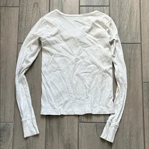 Brandy Melville Light Beige Long Sleeve Top thumbnail 4