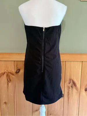 Princess Polly Strapless Black Corset Dress size 12 thumbnail 4