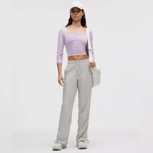 NWT Lululemon Waist-Seamed Nulu Long-Sleeve Shirt - Lilac Ether - 6 thumbnail 2