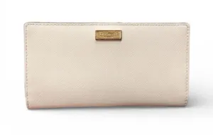 (RC) Kate Spade Laurel Way Stacy Bifold Wallet Pink Saffiano Leather Authentic thumbnail 1