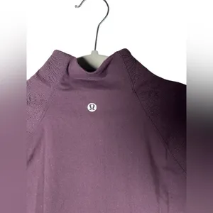 Lululemon Run Toasty‎ Tech Half Zip Pullover Black Cherry Womens 4 thumbnail 8