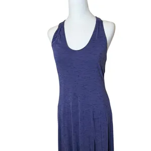 Anthropologie Maeve Melanie‎ Purple Knit Maxi Dress Size S Small Lace Back thumbnail 5
