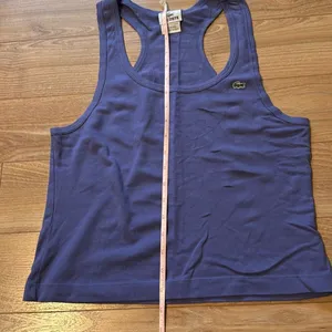 Lacoste‎ vintage purple tank top size 40 with green crocodile thumbnail 5