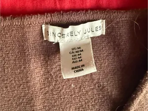Sincerely Jules Brown V-Neck Button Front Cardigan thumbnail 3