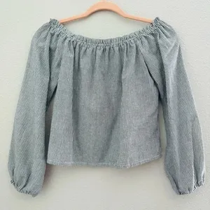 Brandy Melville Striped Off The Shoulder Top‎ thumbnail 3