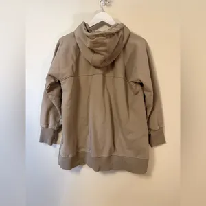 Seraphine Hoodie Jacket Taupe Maternity Nursing Zip-Up Hoodie No Panel Sz 8 thumbnail 4