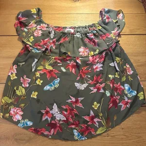 Anthropologie Maeve floral off the shoulder blouse large thumbnail 2