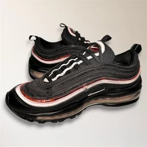 Nike‎ Air Max 97 Black Pink Rose Gold Sneakers Air Cushion Womens 7 CU4751-001 thumbnail 2