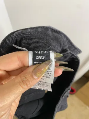 SHEIN Black Denim Cargo Shorts thumbnail 7