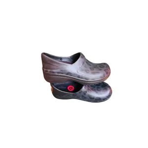 Crocs Neria Pro II slip in black cheetah loafers comfort waterproof clogs sz 6 thumbnail 2