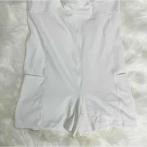 NEW OFFLINE BY AERIE Tennis Dress White Sleeveless Ruffle Hem LARGE Soft Support thumbnail 9