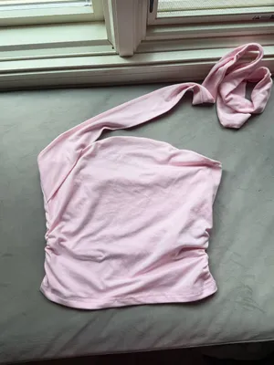 SheIn Pink Asymmetric One-Shoulder Top thumbnail 2
