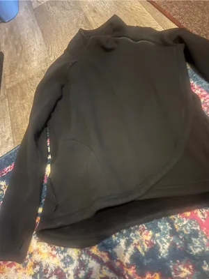 Athleta cozy Karma Asym black pullover thumbnail 9