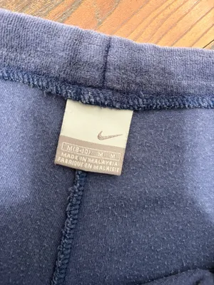 Vintage Nike Pants WM Velour Sweat Track Pants Bottom Leg Flare Y2K Grunge Skate thumbnail 3