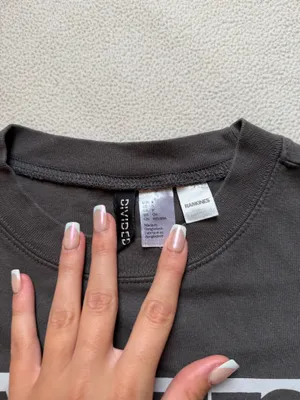 H&M Baby Tee Graphic Grey thumbnail 2