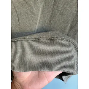 Aerie Olive Brown Ribbed Pullover Sweatshirt Crew Neck Oversized XS thumbnail 3