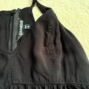 Vintage Express Black Bustier Peplum Camisole size XS thumbnail 6
