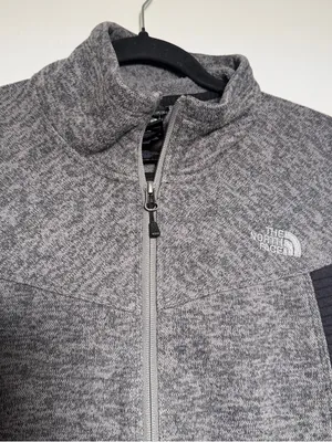 The North Face Grey & Black Fleece Vest Womens Large Outdoor Hiking thumbnail 2