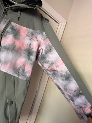 Roxy Presence Parka Jacket in Sea Pine Mystery Fog thumbnail 9